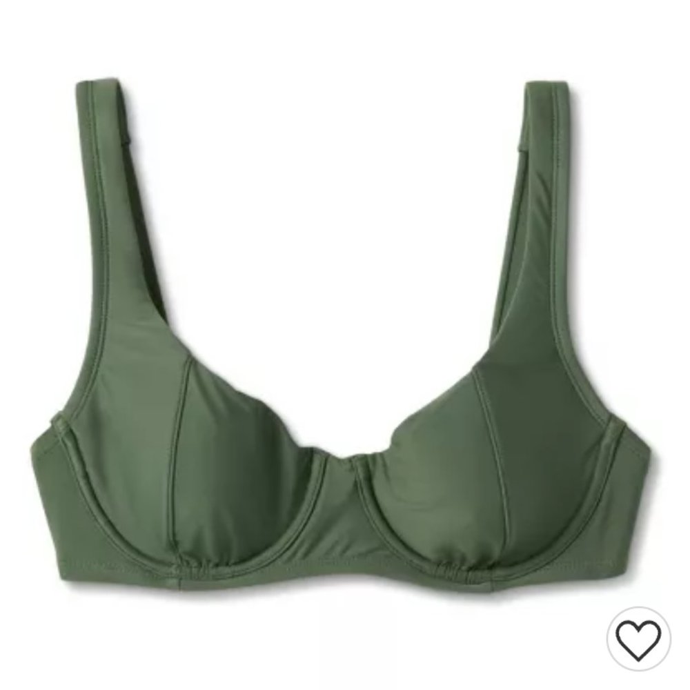 NWT - Women's Large (12-14) Seamed Underwire Bikini Top - Kona Sol